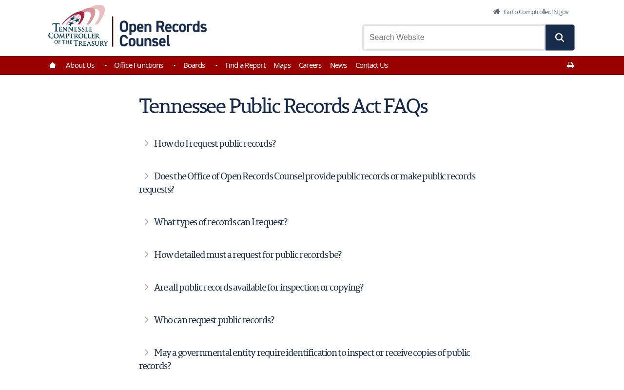 Tennessee public records guidance for Grundy County booking records